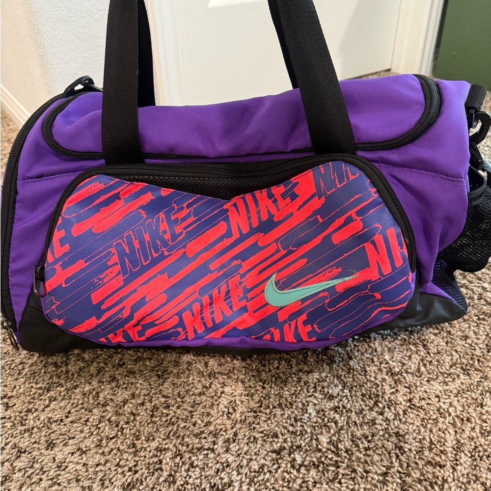 Nike Purple Sports Duffle Bag